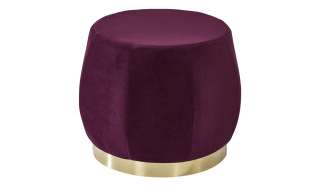 Polsterhocker  Lecce ¦ lila/violett ¦ Maße (cm): H: 37 Ø: [45.0] Polstermöbel > Hocker - Höffner