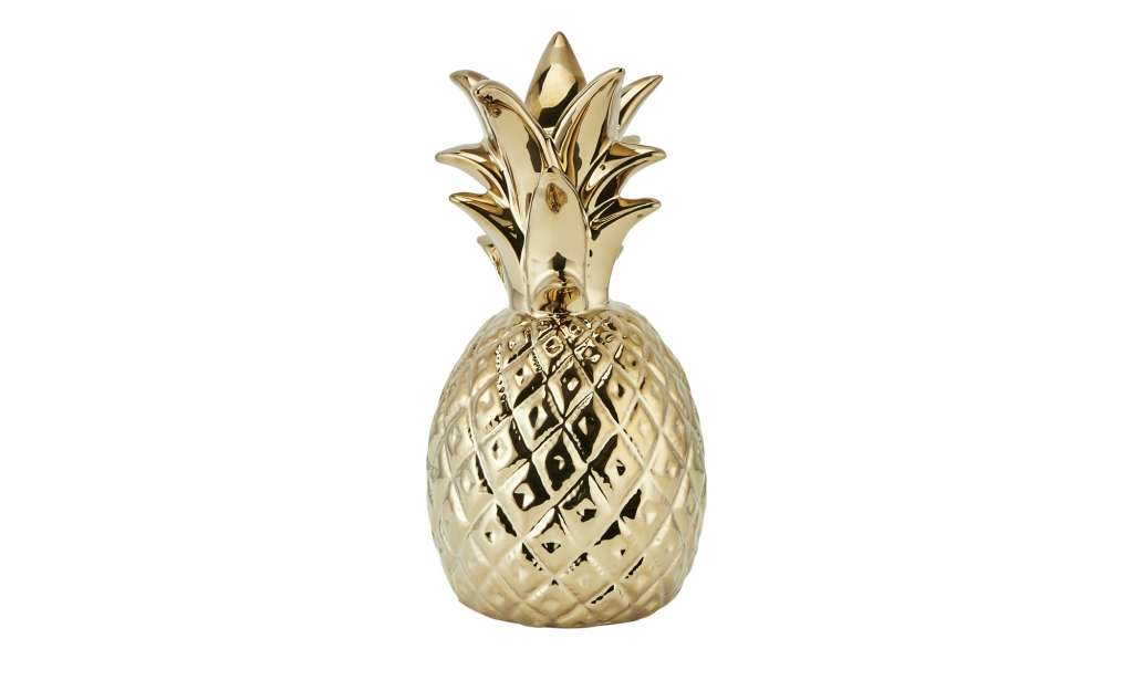 Kerzenhalter  Ananas ¦ gold ¦ Dolomite ¦ Maße (cm): B: 12,8 H: 26,5 T: 12,8 Dekoration > Kerzen & Lichter > Kerzenständer - Höffner