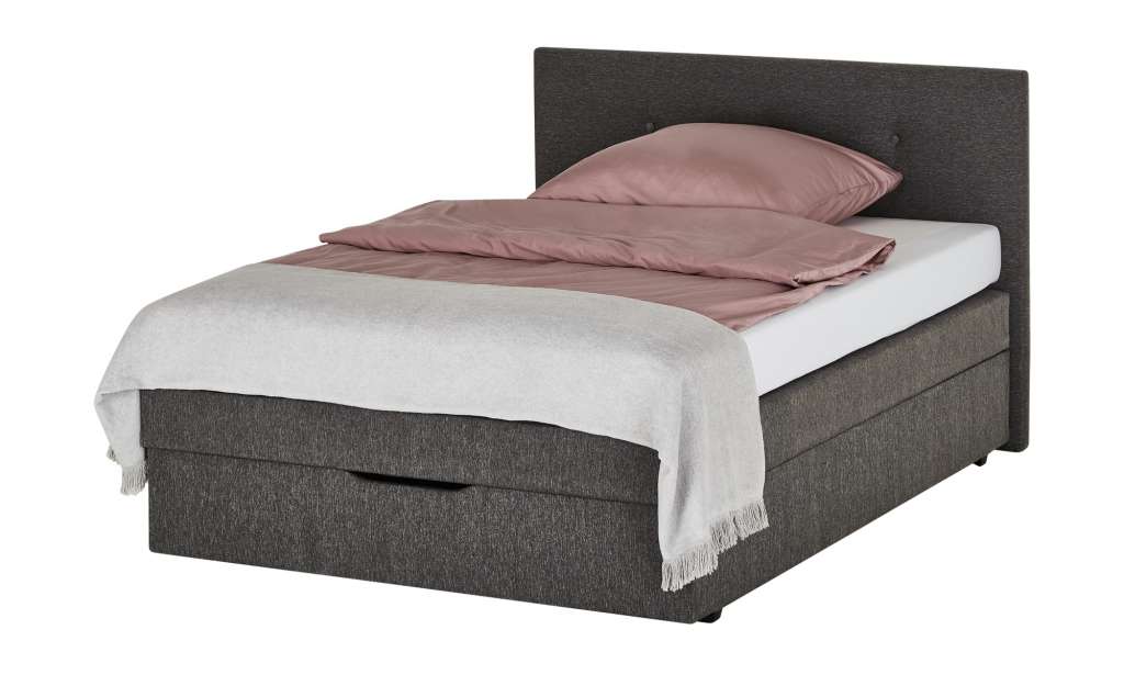 Boxspringbett  Elector ¦ grau ¦ Maße (cm): B: 146 H: 103 T: 211 Betten > Boxspringbetten > Boxspringbetten 140x200 - Höffner