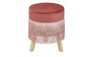 Polsterhocker  Andria ¦ rosa/pink ¦ Maße (cm): H: 39 Ø: [32.0] Polstermöbel > Hocker - Höffner