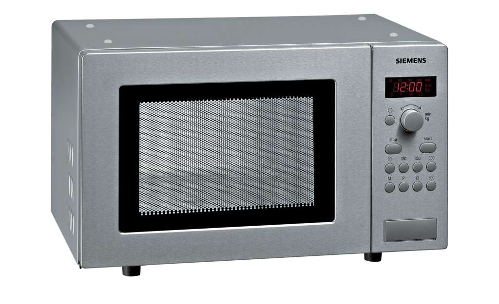 SIEMENS Mikrowelle  HF 15 M 541 ¦ silber ¦ Maße (cm): B: 46,2 H: 28 T: 32 Elektrokleingeräte > Mikrowellen - Höffner