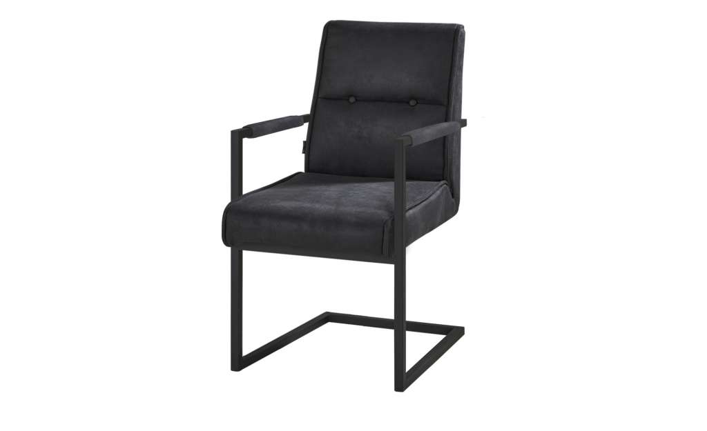 Gray & Jones Freischwinger   Black Coast-B ¦ Maße (cm): B: 53 H: 90 T: 66,5 Stühle > Freischwinger - Höffner