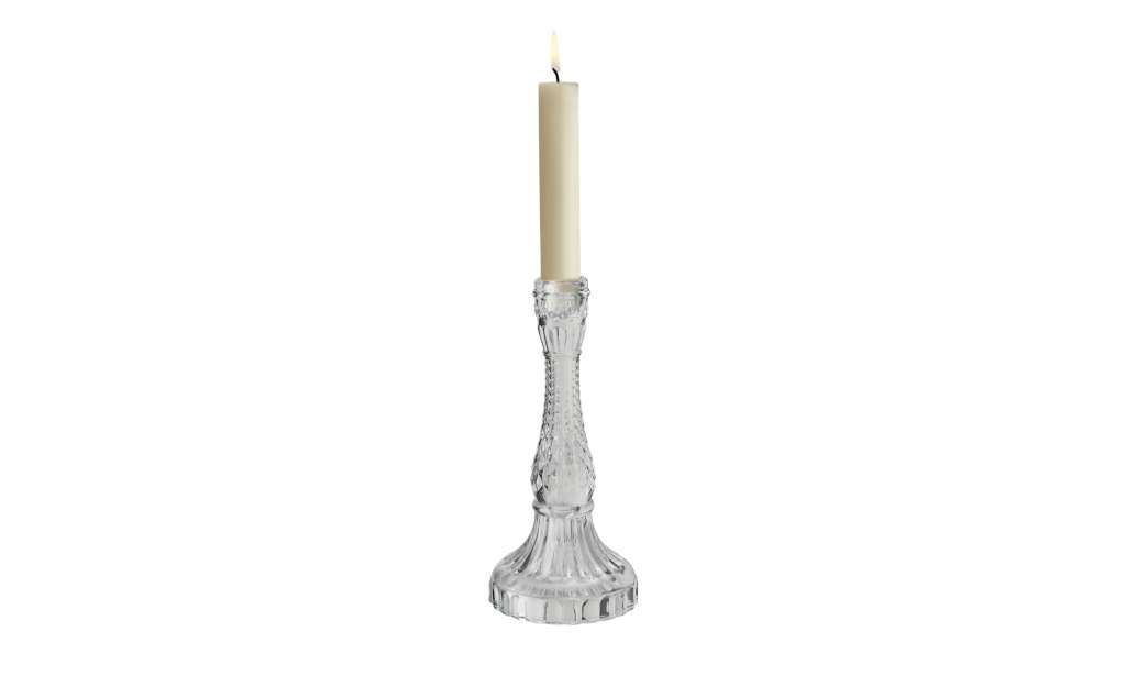Kerzenhalter ¦ transparent/klar ¦ Glas  ¦ Maße (cm): H: 22 Ø: [10.0] Dekoration > Kerzen & Lichter > Kerzenständer - Höffner