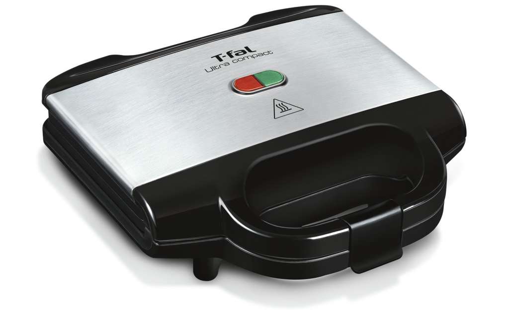 Tefal Sandwich-Maker  SM 1552 ¦ silber ¦ Kunststoff ¦ Maße (cm): B: 26,5 H: 26 T: 12 Elektrokleingeräte > Backen, Kochen, Grillen - Höffner