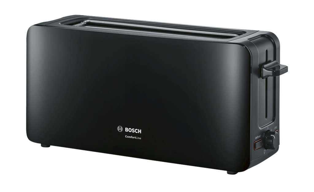 BOSCH Langschlitztoaster  TAT 6A003 ¦ schwarz ¦ Kunststoff, Metall ¦ Maße (cm): B: 43,1 H: 18,8 T: 12,6 Elektrokleingeräte > Toaster - Höffner