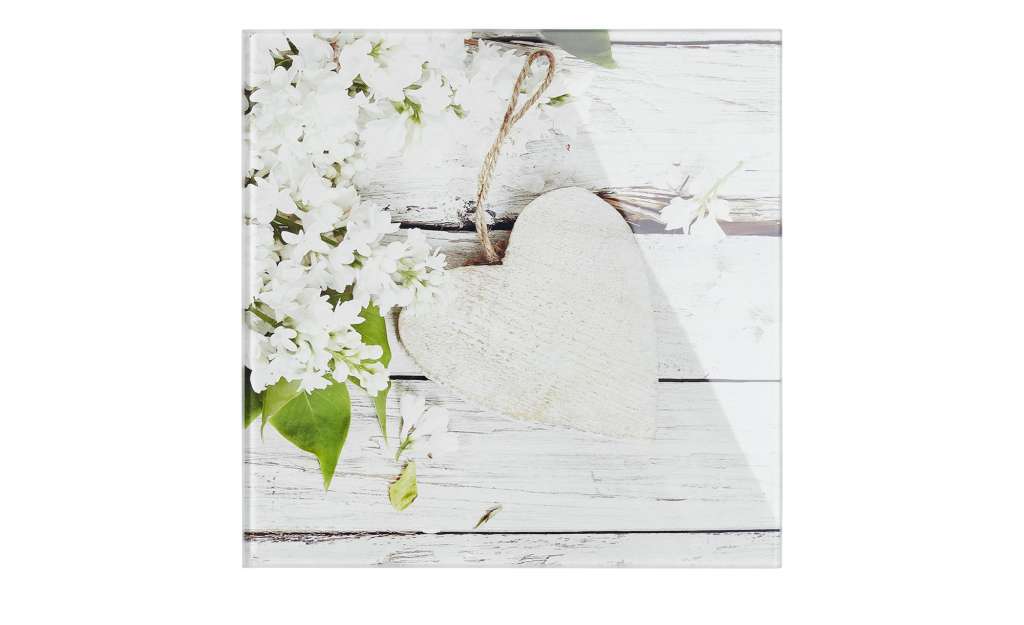 Glasbild  White Spring II ¦ mehrfarbig ¦ Maße (cm): B: 20 H: 20 Dekoration > Bilder & Schilder - Höffner