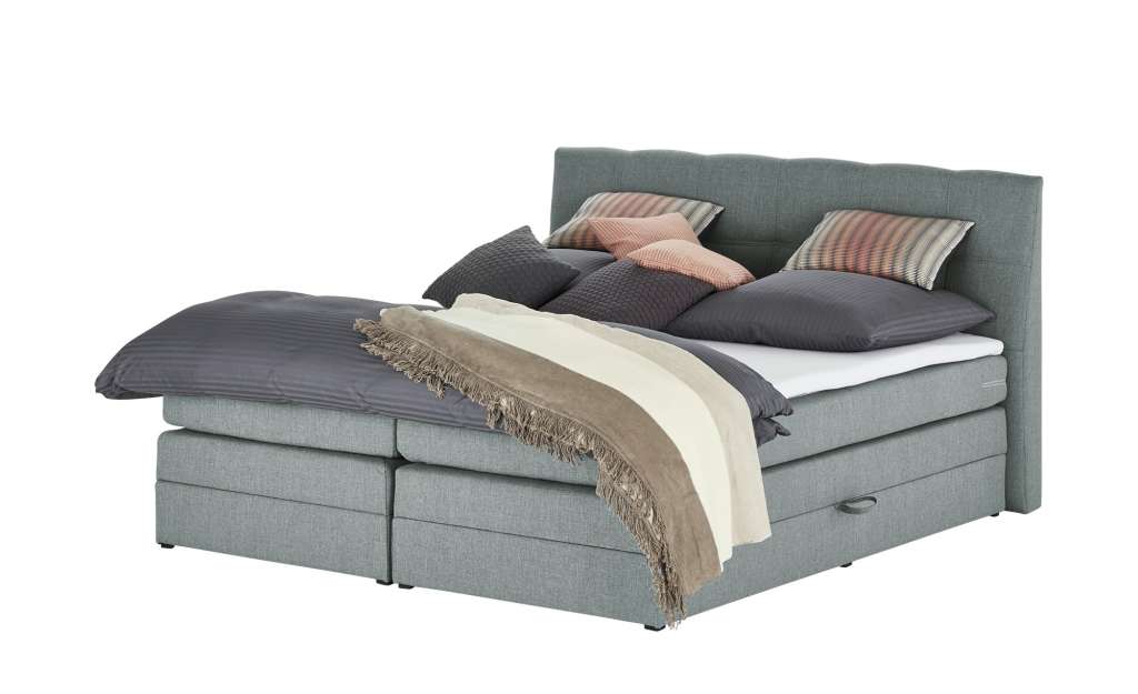 uno Boxspringbett mit Bettkasten Saranda ¦ blau ¦ Maße (cm): B: 196 H: 113 Betten > Boxspringbetten > Boxspringbetten 180x200 - Höffner