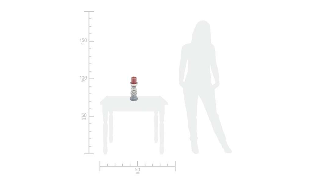Kerzenhalter ¦ blau ¦ Steinzeug ¦ Maße (cm): H: 25 Ø: [12.0] Dekoration > Kerzen & Lichter > Kerzenständer - Höffner