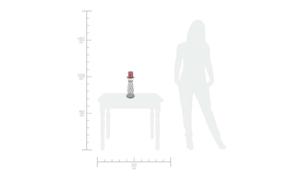 Kerzenhalter ¦ blau ¦ Steinzeug ¦ Maße (cm): H: 30 Ø: [12.5] Dekoration > Kerzen & Lichter > Kerzenständer - Höffner
