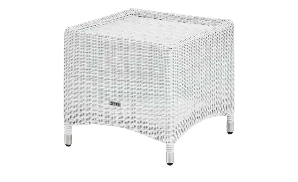 Zebra Hocker  Loomus ¦ Aluminium pulverbeschichtet/ PE-Geflecht ¦ Maße (cm): B: 48 H: 44 T: 48 Garten > Garten Lounge-Möbel > Loungehocker - Höffner