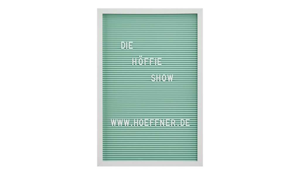 Memoboard mit 145 Buchstaben ¦ grün ¦ Maße (cm): B: 30 H: 45 T: 2 Dekoration > Bilder & Schilder - Höffner