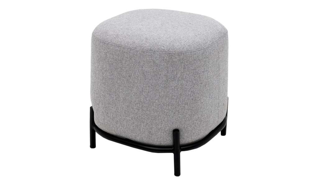 Polsterhocker  Harry ¦ grau ¦ Maße (cm): B: 42 H: 46 T: 42 Polstermöbel > Hocker - Höffner