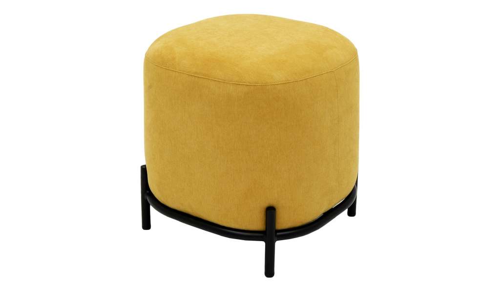 Polsterhocker  Harry ¦ gelb ¦ Maße (cm): B: 42 H: 46 T: 42 Polstermöbel > Hocker - Höffner