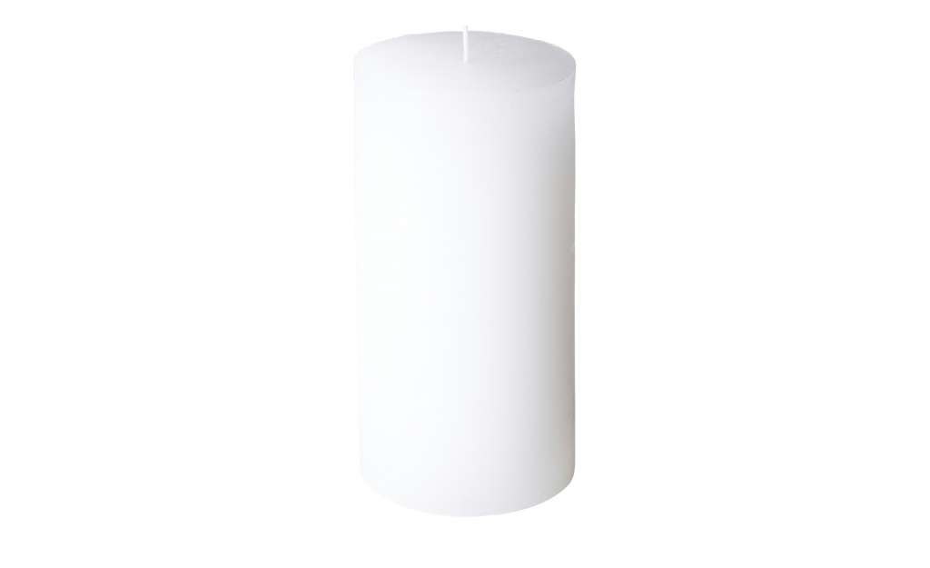 Zylinderkerze 19cm  Rusti ¦ weiß ¦ Wachs ¦ Maße (cm): H: 19 Ø: [10.0] Dekoration > Kerzen & Lichter - Höffner
