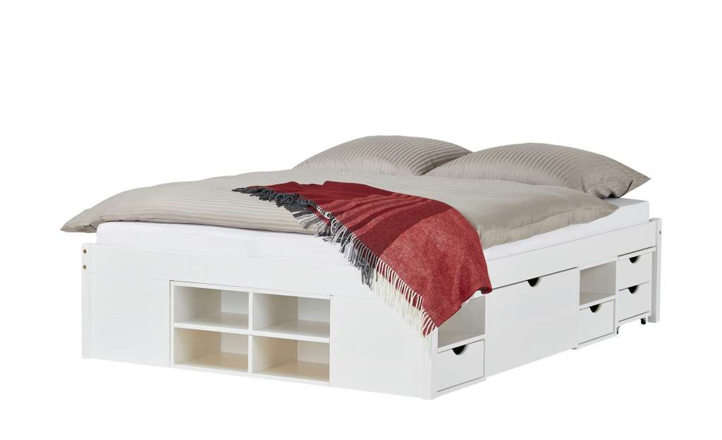 Funktionsbettgestell  Hamlets ¦ weiß ¦ Maße (cm): B: 166 H: 47,5 T: 209 Betten > Futonbetten - Höffner
