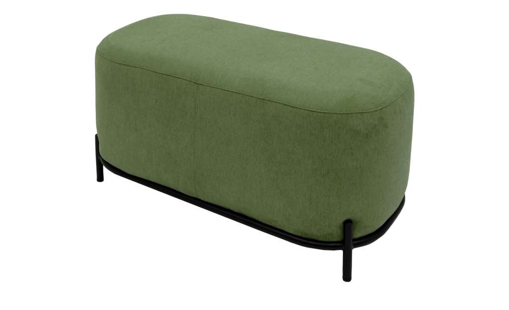 Polsterhocker  Harry ¦ grün ¦ Maße (cm): B: 82 H: 46 T: 42 Polstermöbel > Hocker - Höffner