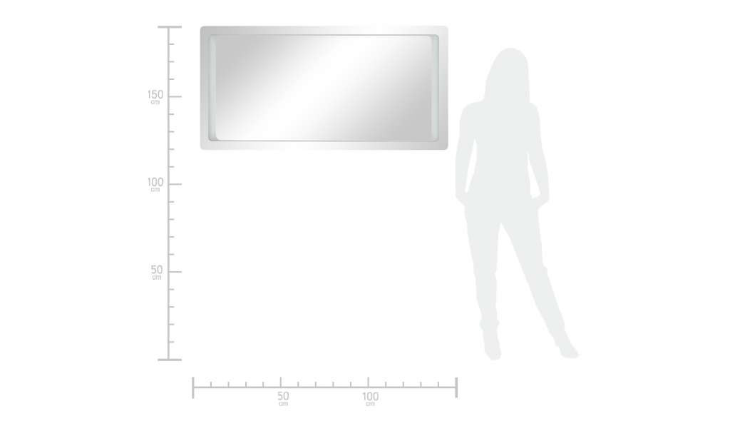 LED-Badspiegel  Silbersee ¦ verspiegelt ¦ Maße (cm): B: 140 H: 70 T: 3 Badtextilien und Zubehör > Badaccessoires - Höffner