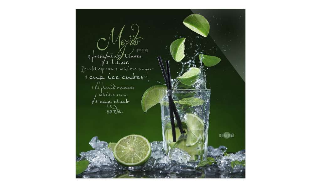 Glasbild Mojito ¦ grün ¦ Maße (cm): B: 20 H: 20 Dekoration > Bilder & Schilder - Höffner
