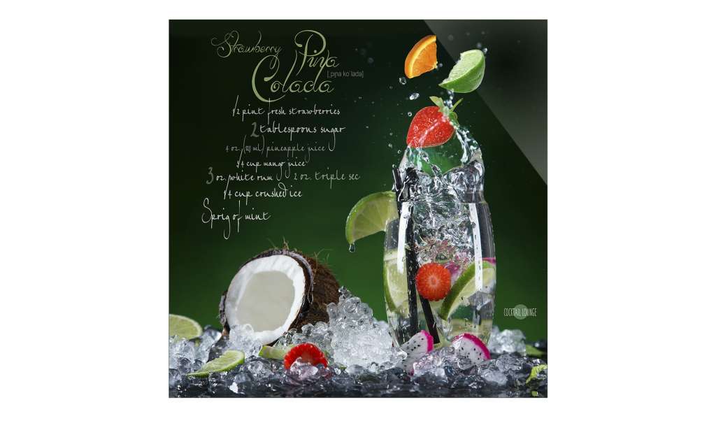 Glasbild   Pina Colada ¦ mehrfarbig ¦ Maße (cm): B: 20 H: 20 Dekoration > Bilder & Schilder - Höffner