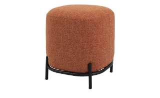 Polsterhocker  Harry ¦ orange ¦ Maße (cm): B: 42 H: 46 T: 42 Polstermöbel > Hocker - Höffner