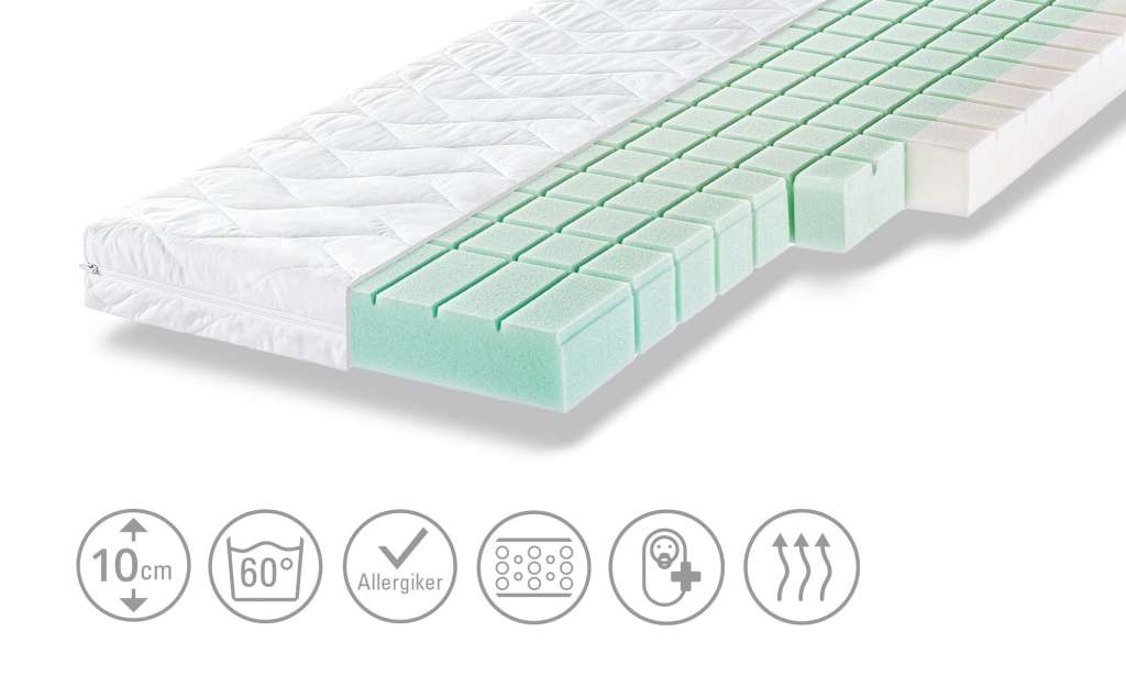 Zöllner Kinderbettmatratze  Dream ¦ weiß ¦ Bezug: 65% Polyester, 35% Baumwolle ¦ Maße (cm): B: 60 H: 10 Kindermöbel > Kindermatratzen - Höffner
