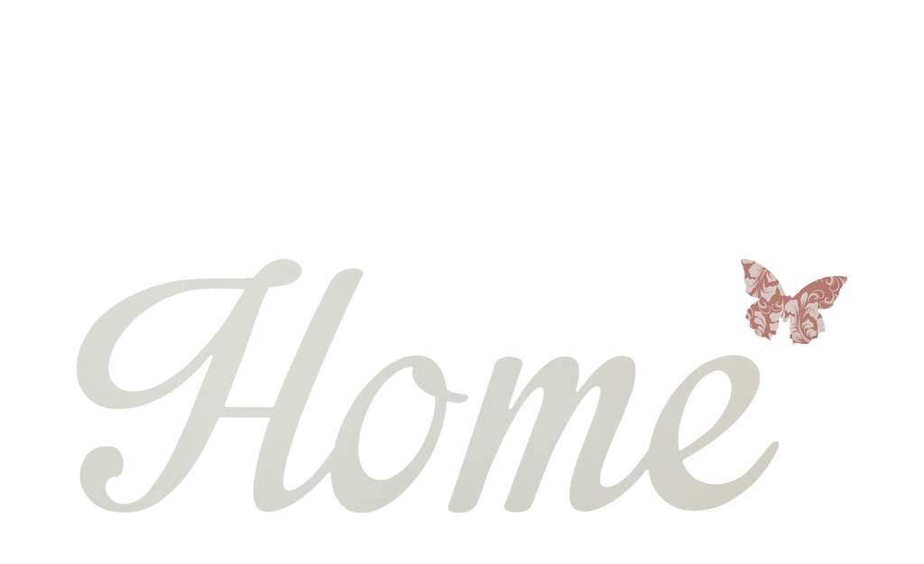 Cut-Out Home Impregnable ¦ weiß ¦ Maße (cm): B: 50 H: 50 Dekoration > Bilder & Schilder - Höffner