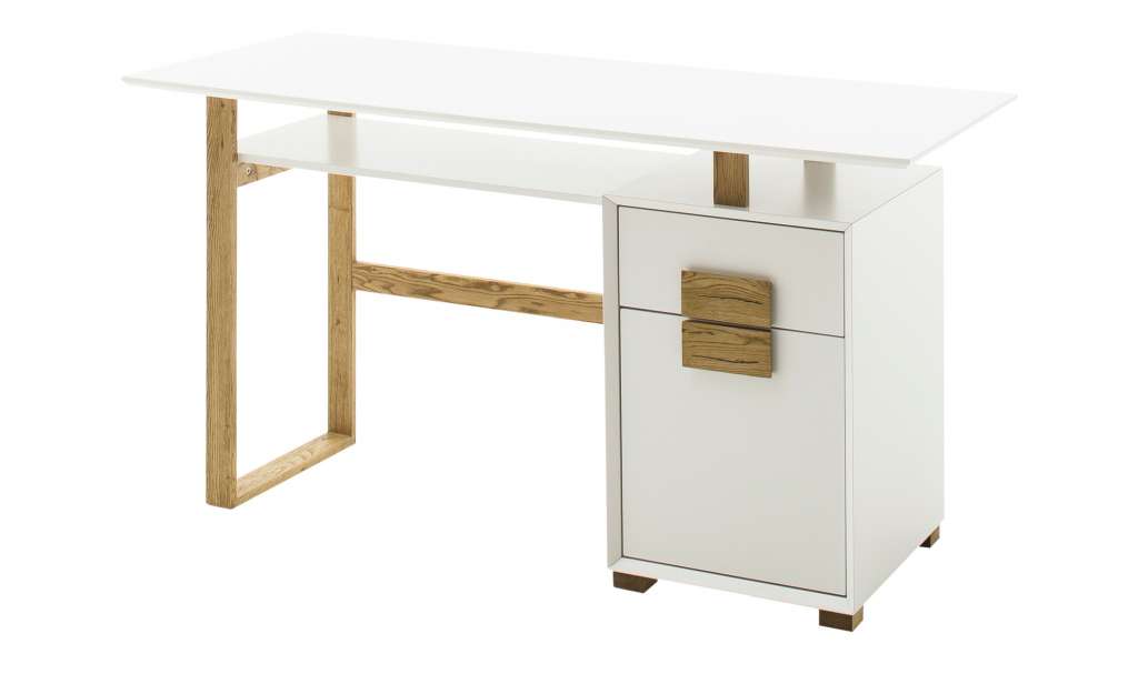 Schreibtisch  Portofino ¦ weiß ¦ Maße (cm): B: 60 H: 76 Tische > Schreibtische - Höffner