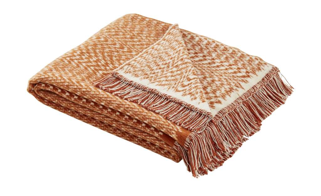 HOME STORY Wohndecke  3089-11 Bohemian ¦ orange ¦ 70% Baumwolle, 30% Polyacryl ¦ Maße (cm): B: 150 Heimtextilien > Kuscheldecken - Höffner