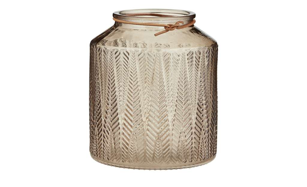 Windlicht ¦ braun ¦ Glas  ¦ Maße (cm): H: 16 Ø: [13.5] Dekoration > Laternen & Windlichter - Höffner