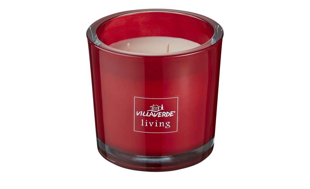 3-Docht Duftkerze  Waldbeeren ¦ rot ¦ Glas , Wachs ¦ Maße (cm): H: 12 Ø: [12.0] Dekoration > Kerzen & Lichter - Höffner