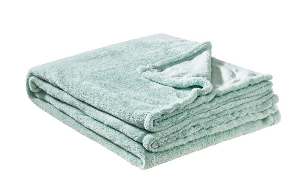 HOME STORY Coralfleecedecke  Emely ¦ grün ¦ Polyester, 100% Polyester ¦ Maße (cm): B: 130 Heimtextilien > Kuscheldecken - Höffner