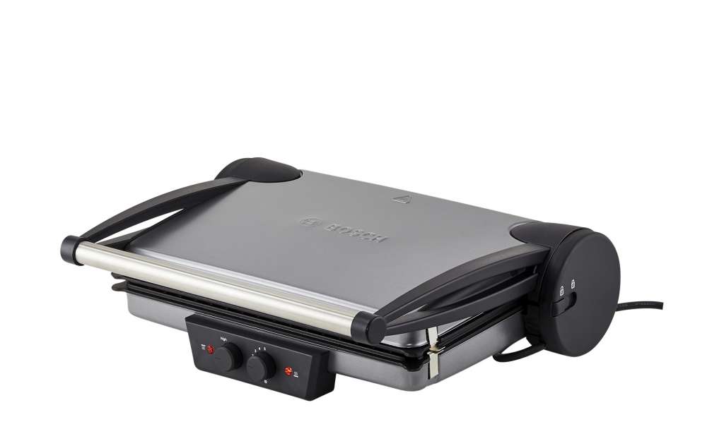 BOSCH Kontaktgrill  TFB 4431V ¦ silber ¦ Kunststoff ¦ Maße (cm): B: 40 H: 11,5 T: 33 Elektrokleingeräte > Backen, Kochen, Grillen - Höffner
