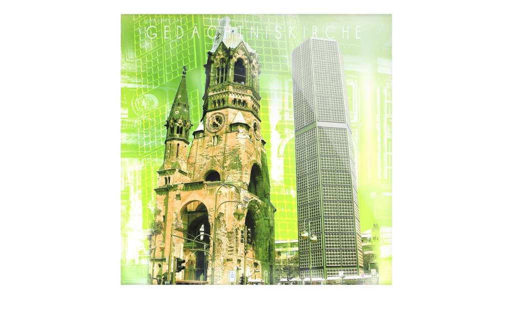 Glasbild  Berlin ¦ grün ¦ Maße (cm): B: 20 H: 20 Dekoration > Bilder & Schilder - Höffner