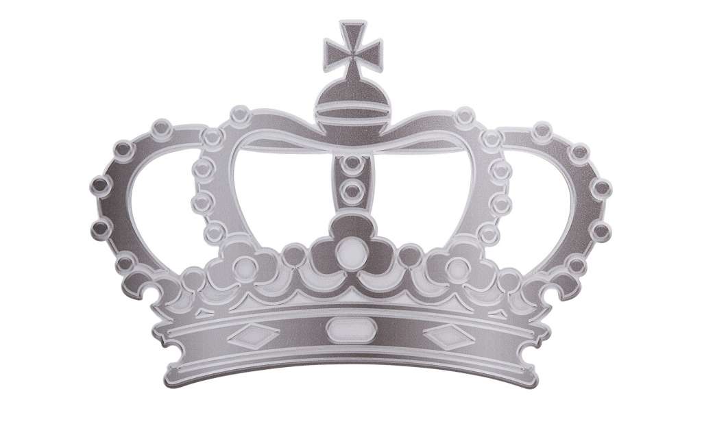 Cut-Out Crown ¦ silber ¦ Maße (cm): B: 50 H: 50 Dekoration > Bilder & Schilder - Höffner