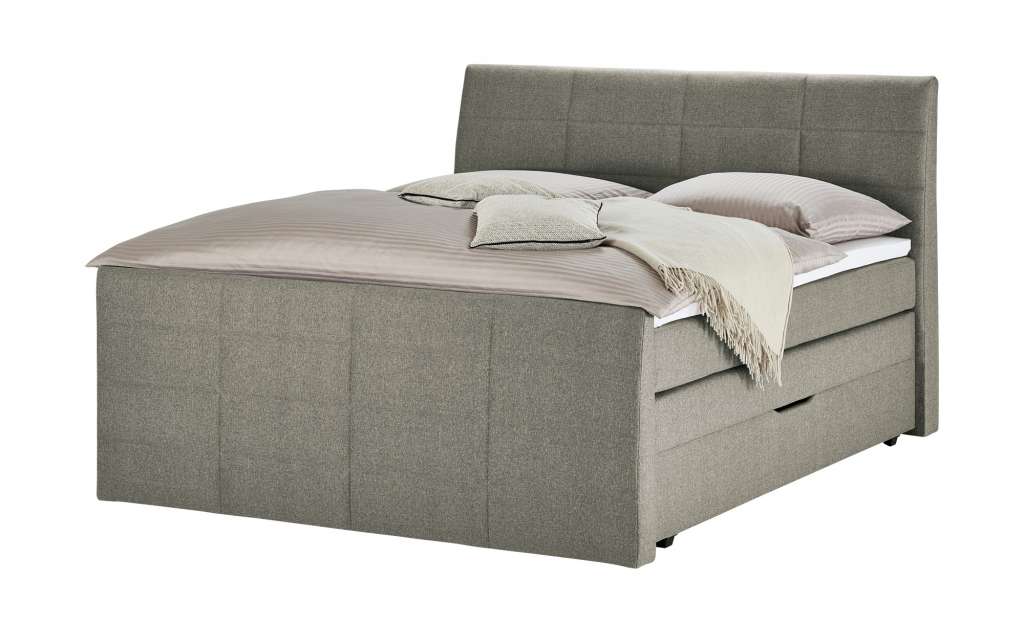 Boxspringbett  Baron ¦ beige ¦ Maße (cm): B: 172 H: 116 T: 213 Betten > Boxspringbetten > Boxspringbetten 160x200 - Höffner