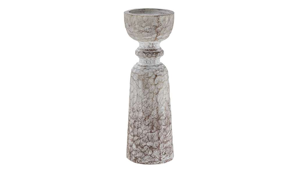 Kerzenhalter ¦ braun ¦ Polyresin (Kunstharz) ¦ Maße (cm): H: 32,5 Ø: [10.5] Dekoration > Kerzen & Lichter > Kerzenständer - Höffner