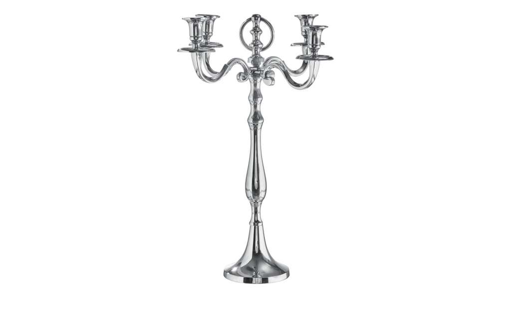 4er Kerzenleuchter ¦ silber ¦ Metall ¦ Maße (cm): B: 38 H: 51 T: 38 Dekoration > Kerzen & Lichter > Kerzenständer - Höffner