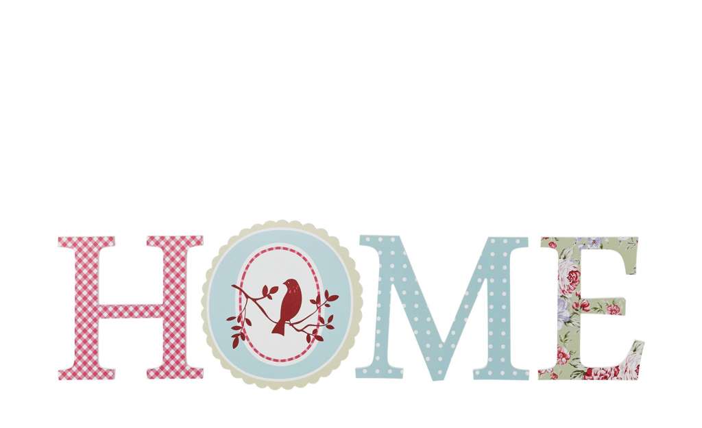 Cut-Out Home mit Amsel ¦ mehrfarbig ¦ Maße (cm): B: 25 H: 70 Dekoration > Bilder & Schilder - Höffner
