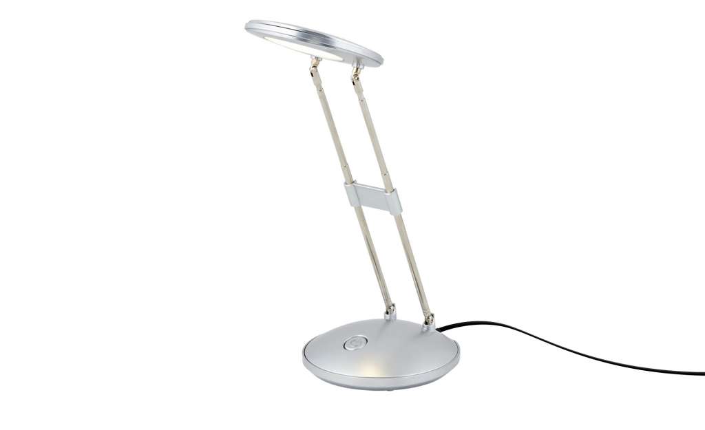 KHG LED-Tischleuchte, höhenverstellbar ¦ silber ¦ Maße (cm): H: 34 Ø: [12.0] Lampen & Leuchten > Innenleuchten > Tischlampen - Höffner