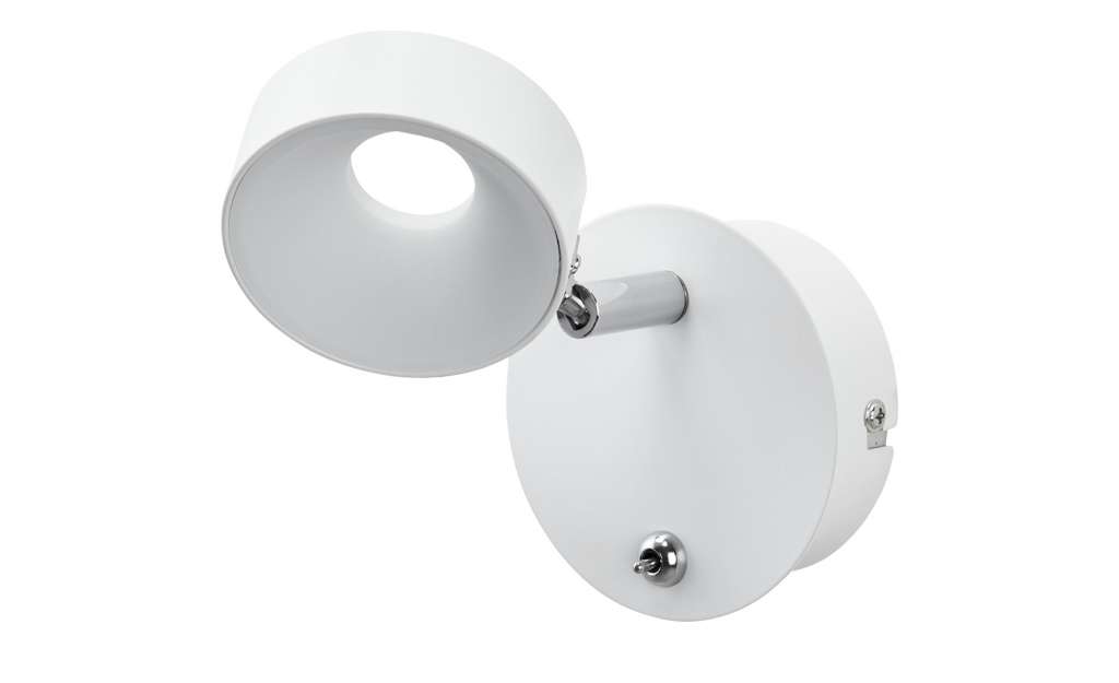 KHG LED-Wandspot 1-flammig weiß ¦ weiß ¦ Maße (cm): B: 10 H: 15 Ø: [10.0] Lampen & Leuchten > LED-Leuchten > LED-Strahler & Spots - Höffner