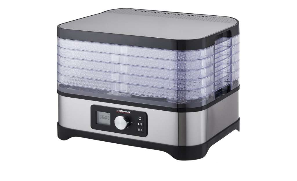 GASTROBACK Dörrautomat  4600 ¦ silber ¦ Edelstahl, Kunststoff ¦ Maße (cm): B: 32 H: 25,5 T: 25 Elektrokleingeräte > Backen, Kochen, Grillen - Höffner