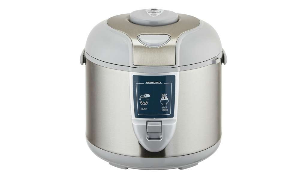GASTROBACK Reiskocher  42507 ¦ weiß ¦ Edelstahl, Kunststoff ¦ Maße (cm): B: 27,2 H: 24 T: 25 Elektrokleingeräte > Mixen, Zerkleinern & Entsaften - Höffner