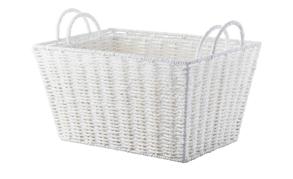 Aufbewahrungskorb, 2er Set ¦ weiß ¦ Metall, Pappe ¦ Maße (cm): B: 35 H: 19 T: 25 Aufbewahrung > Körbe - Höffner