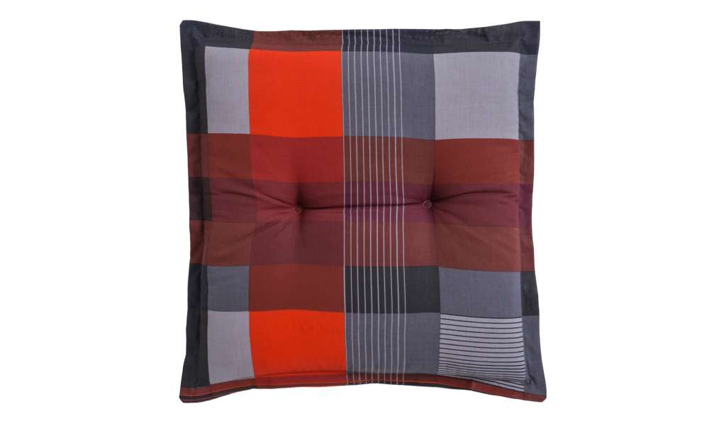 Hockerauflage  Indian Summer ¦ rot ¦ Druckstoff, 50% Baumwolle, 50% Polyester ¦ Maße (cm): B: 50 H: 8 Garten > Auflagen & Kissen > Gartenhocker-Auflagen - Höffner