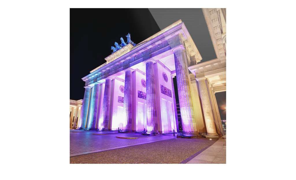 Glasbild  Berlin ¦ lila/violett ¦ Maße (cm): B: 20 H: 20 Dekoration > Bilder & Schilder - Höffner