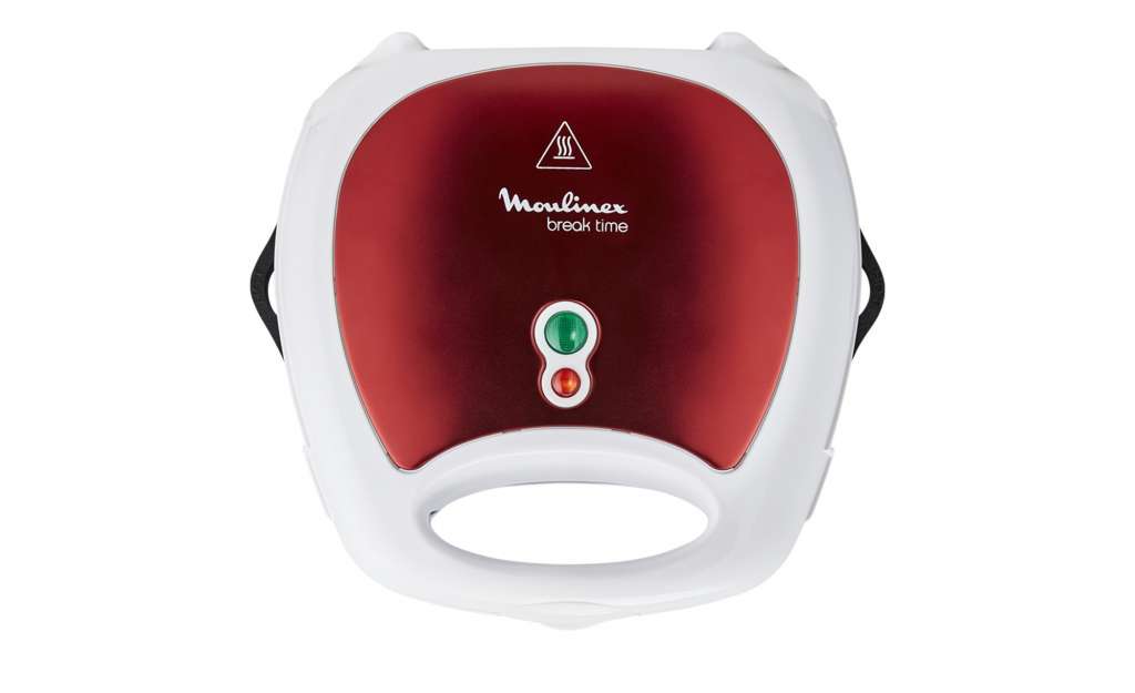 Moulinex 3 in 1 Sandwichmaker  SW 6125 ¦ rot ¦ Kunststoff, Edelstahl, Metall ¦ Maße (cm): B: 29,7 H: 17,3 T: 30,5 Elektrokleingeräte > Backen, Kochen, Grillen - Höffner