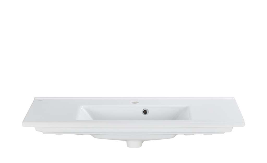 smart Bad-Keramik-Waschtisch  Onda ¦ Maße (cm): B: 100 H: 2 T: 45 Schränke > Badschränke > Sanitär-Armaturen - Höffner