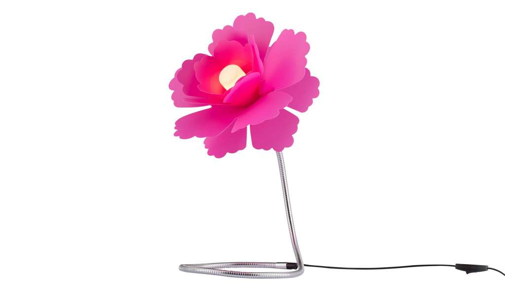 for friends Tischleuchte Flexarm und lila Blumen-Schirm ¦ rosa/pink ¦ Maße (cm): H: 51 Ø: [29.0] Lampen & Leuchten > Innenleuchten > Tischlampen - Höffner