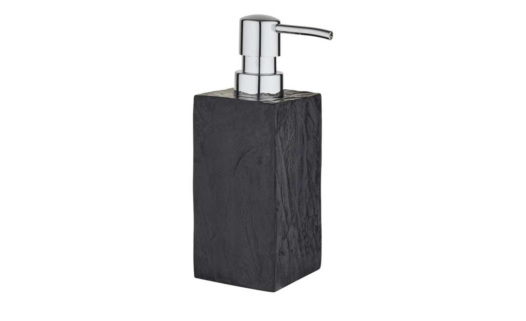 Seifenspender  Slate Rock ¦ grau ¦ Metall, Polyresin (Kunstharz), Kunststoff ¦ Maße (cm): B: 8,2 H: 17 T: 5,9 Badtextilien und Zubehör > Badaccessoires - Höffner