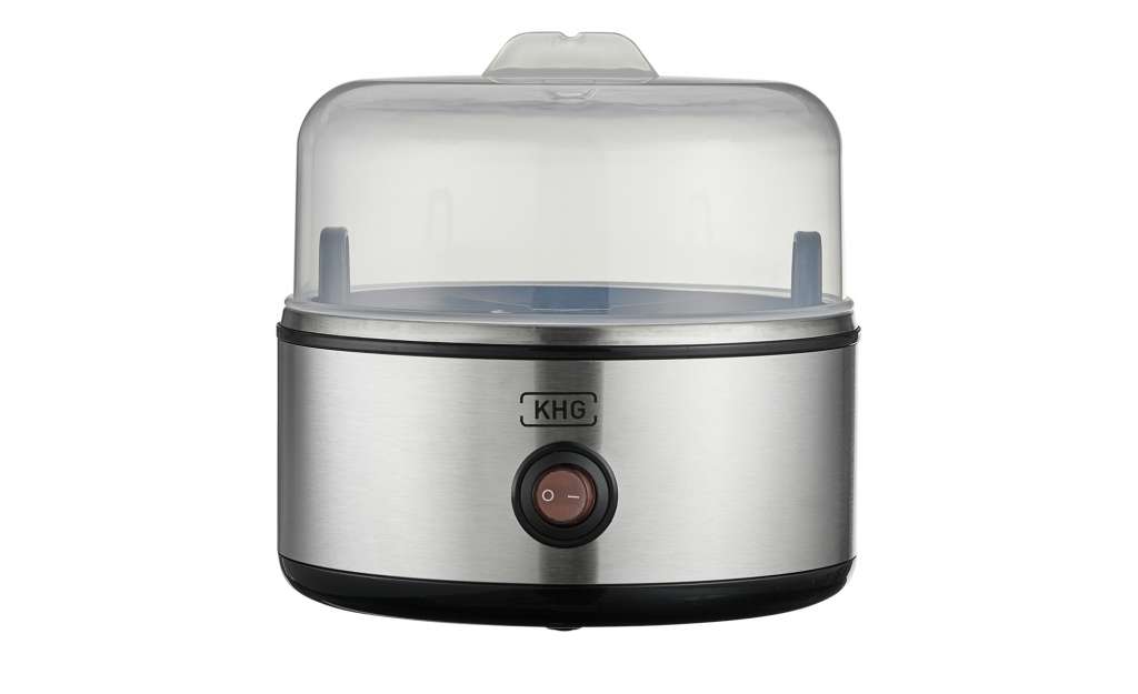 KHG Eierkocher  EK-701SE ¦ silber ¦ Edelstahl, Kunststoff ¦ Maße (cm): B: 16 H: 15,5 T: 16 Elektrokleingeräte > Eierkocher - Höffner